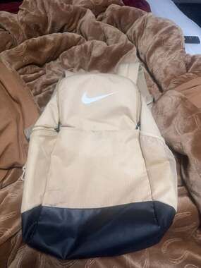 Nike Brasilia Training Backpack Tan and Black